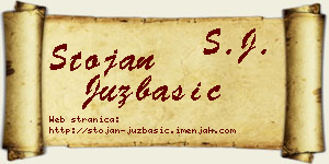 Stojan Juzbašić vizit kartica
